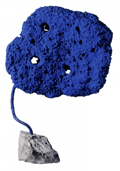 Sculpture Éponge bleue sans titre